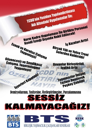 Özelleştirme Uygulamalarına Karşı Sessiz Kalmayacağız!