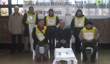 Açlık Grevindeki Tekel İşçileriyle Dayanışmak İçin İzmir ve İstanbul 1 Nolu Şubelerimiz Dayanışma Açlık Grevinde