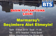 Sendikamızdan Basın Toplantısına Çağrı; Marmaray’ı Seçimlere Alet Etmeyin!