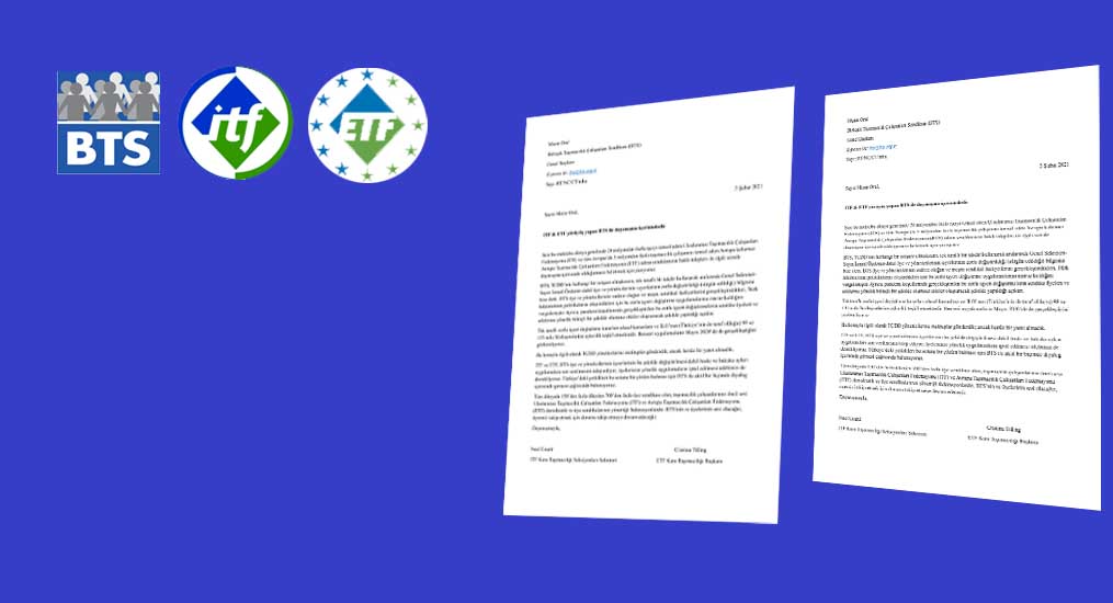 ITF & ETF’den Açıklama; “ITF & ETF yürüyüş yapan BTS ile dayanışma içerisindedir.”