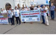 İzmir Şubemizden Baskılara ve Sürgünlere Karşı 25. Haftasında Basın Açıklaması ve Oturma Eylemi