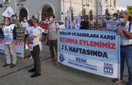 İzmir Şubemizden 35.Haftasında Sürgünlere ve Baskılara Karşı Basın Açıklaması ve Oturma Eylemi