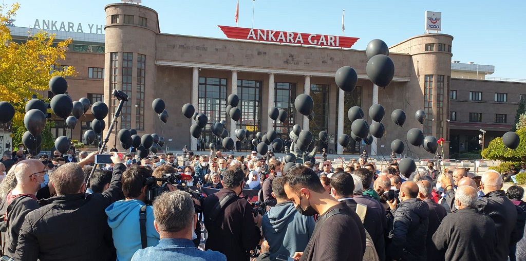 10 Ekim Ankara Gar Katliamının 6.Yılında Yitirdiklerimiz Anıldı