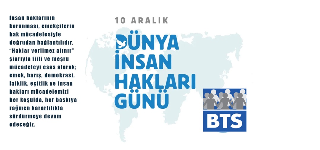 Bugün İnsan Hakları Haftasının Başlangıç Günü ve İnsan Hakları Evrensel Beyannamesinin Kabul Günü.