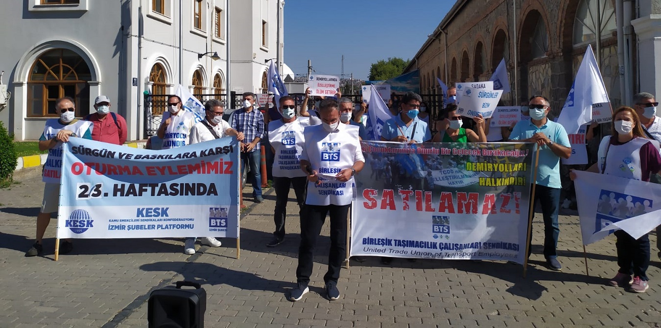 İzmir Şubemizden 23.Hafta Eyleminde; “KARANLIĞA TESLİM OLMAYACAĞIZ!”