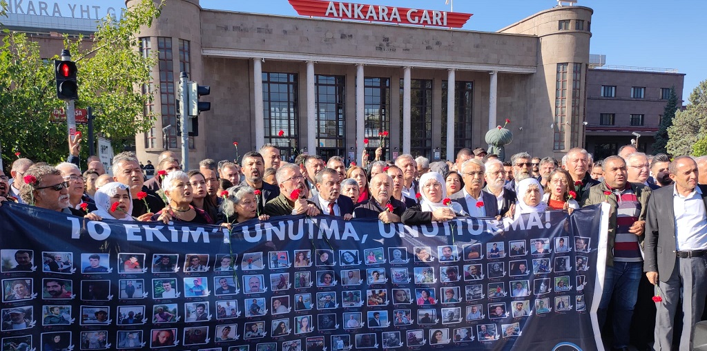 10 Ekim Ankara Gar Katliamının 7 Yılında; Unutmadık Unutturmayacağız!